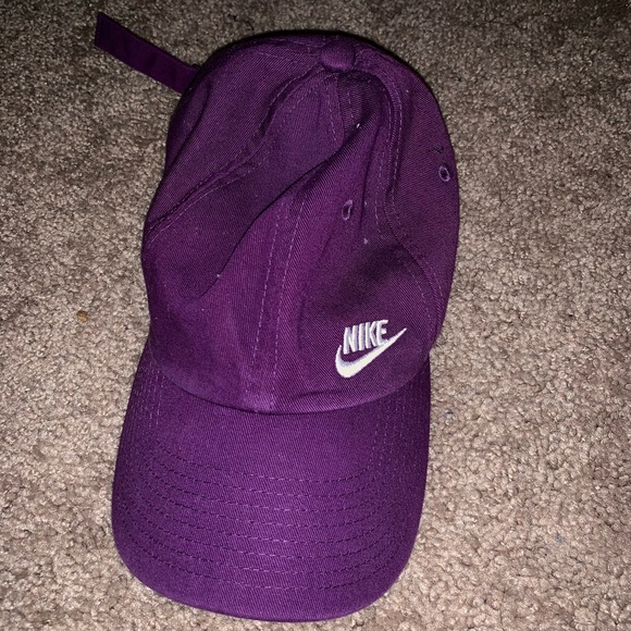 purple nike cap
